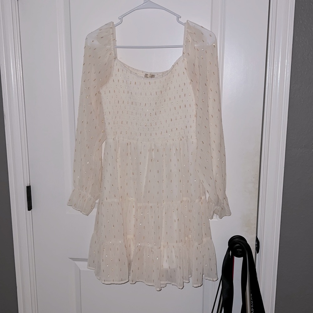 Altard State Gold Flecked Dress